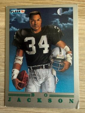 Fleer '91 Bo Jackson Football Card